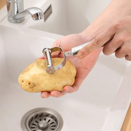 SteelSlice Julienne Peeler Stainless Steel Vegetable Grater Slicer Fruit Cutter Tool