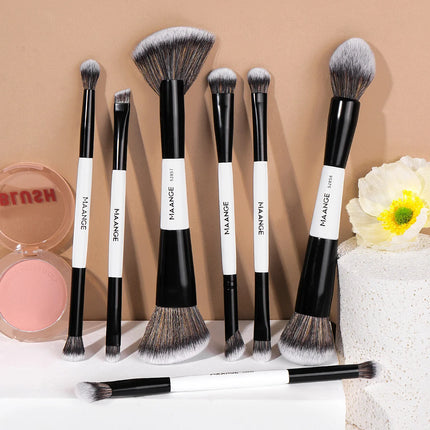 Velora Beauty 7pcs Dual Head Makeup Brush Set Foundation Eyeshadow Contour Blending Tools