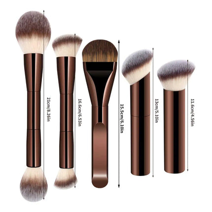 ProBlend 5-Piece Dual-Ended Kabuki Makeup Brush Set