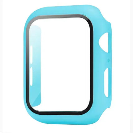 OKEYWOW Apple Watch tempered glass screen protector for Series 10-3 SE, fits 38mm to 46mm sizes, protects the watch screen.