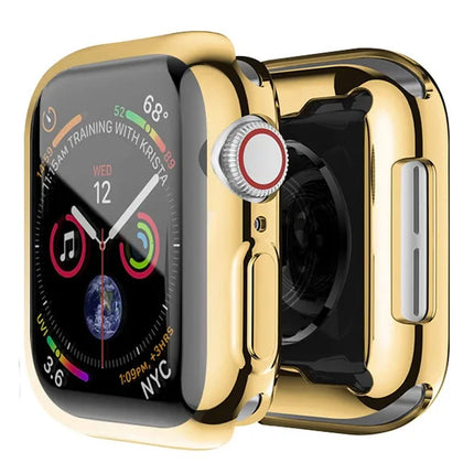 Apple Watch TPU bumper case and screen protector for 40mm to 49mm models, compatible with Ultra 2/3 Series 11 to 4 SE, by OKEYWOW