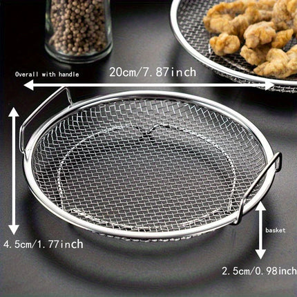 Stainless Steel Mesh Strainer Basket for Frying & Washing Food