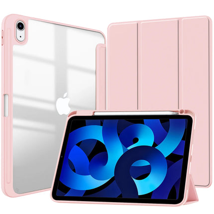 Smart PU iPad Case for Air 4/5/10th Gen/Pro 11/12.9/10.2/10.5 Transparent Cover