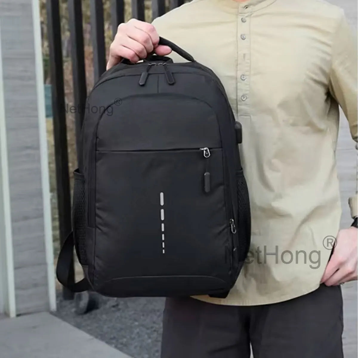 Retro Backpack School Rucksack For Laptop/Travel/Work Plain Bag women/men UK