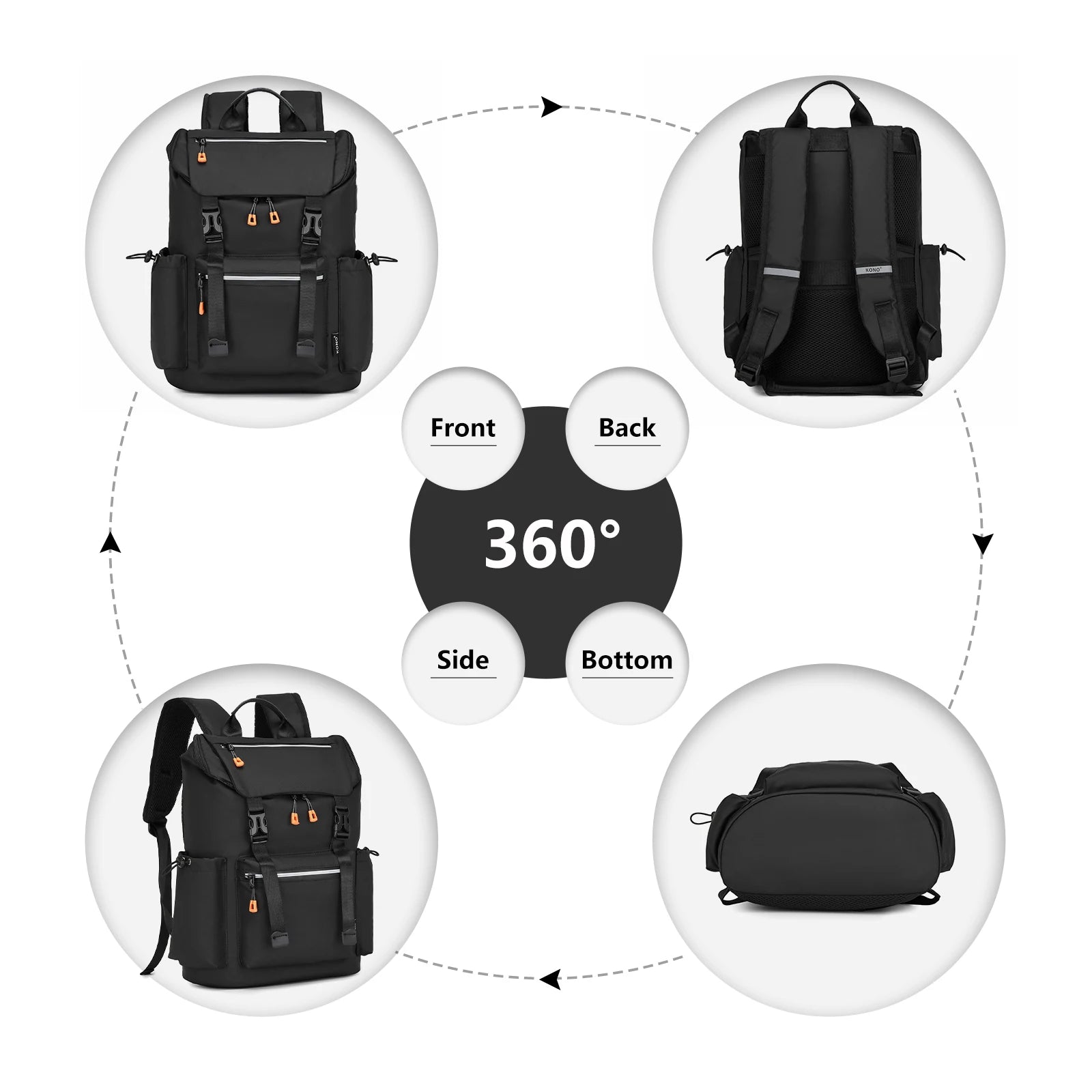 Men's Shoulder Bag - Large Capacity Travel & Business Backpack, Fashion Outdoor Mountaineering Bag for Work & Leisure