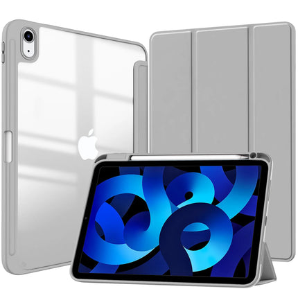 Smart PU iPad Case for Air 4/5/10th Gen/Pro 11/12.9/10.2/10.5 Transparent Cover