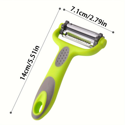 TriCut 3in1 Kitchen Peeler Knife Grater Shredder Multifunction Fruit Vegetable Tool