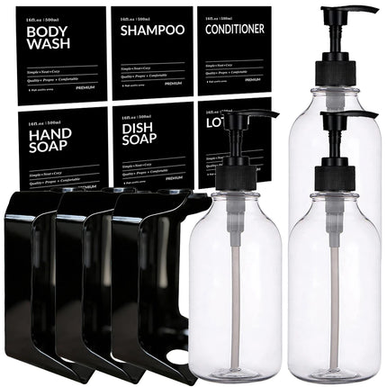 ClearWall 2/3 Chamber Shower Dispenser for Shampoo & Body Wash
