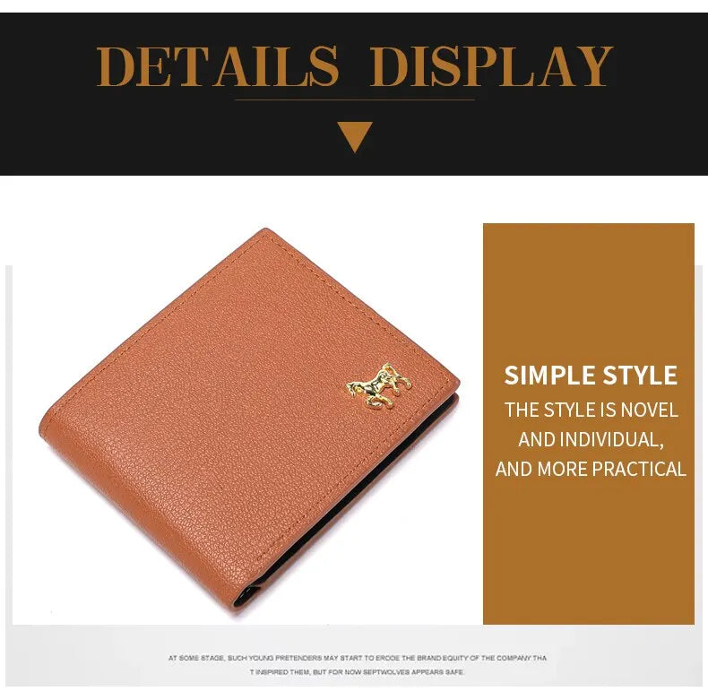 New Men's Horizontal Wallet Multi-Functional Business Zipper Coin For Men Wallet With Credit Card Holder