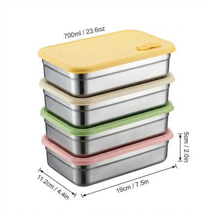 FreshSeal Stackable Stainless Steel Food Storage Container