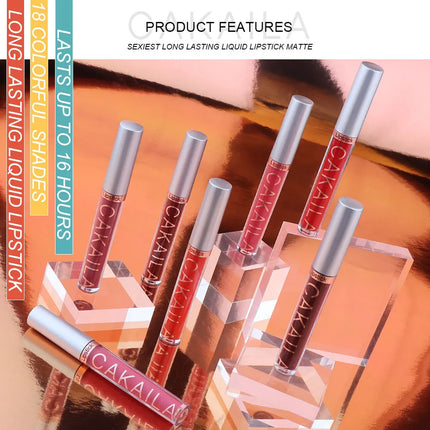 Velora Beauty 6pcs Lip Gloss Set Liquid Matte Velvet Waterproof Long Lasting Lipstick