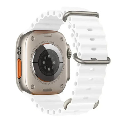 TideFlex Silicone Band for Apple Watch Ultra 2/Series 10/9/8/7/6/SE 49mm–40mm Sport Strap