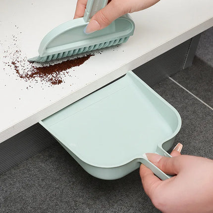 MiniClean Broom Dustpan Set Kids Desktop Pet Cleaning Compact Sweep Kit