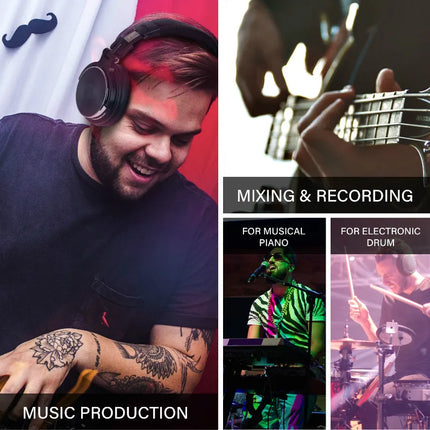 OneOdio Studio Pro Wired Over-Ear DJ Headphones with Mic