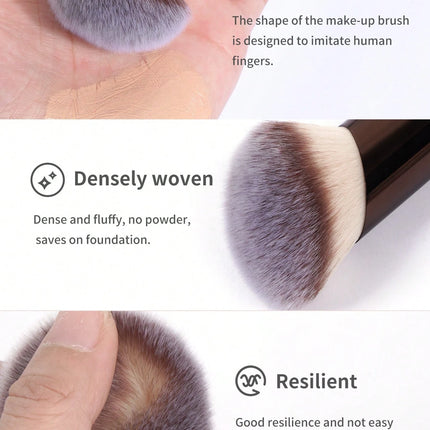 ProBlend 22-Piece Makeup Brush Set with Velvet Bag & Powder Puffs