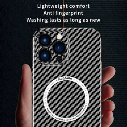OKEYWOW iPhone carbon fiber case with ultra-thin design, hard back cover, and camera protection for iPhone 11 to 17 series