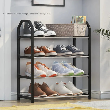 4-Tier Shoe Rack Assembly Storage Cabinet Multifunctional Space Saver Home Organizer