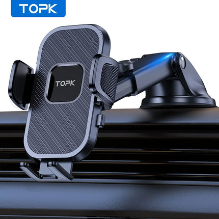 TOPK Gravity Car Phone Holder Dashboard Windshield Air Vent Mount Universal Stand