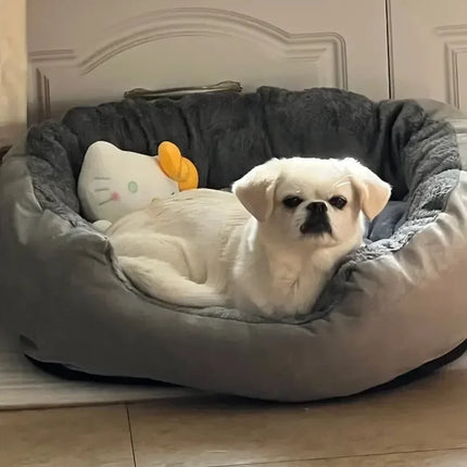 Soft Warm Dog Bed Pet Sofa Cushion Cat House Basket Bed for Medium Large Dogs
