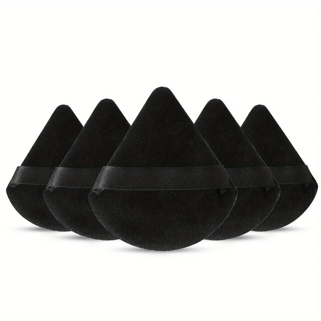 Velora Beauty Triangle Powder Puff Set 3/5/6pcs Soft Plush Makeup Foundation Powder Puff