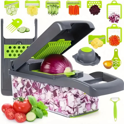 MultiPrep 14 in 1 Vegetable Chopper Slicer Dicer Kitchen Tool Set
