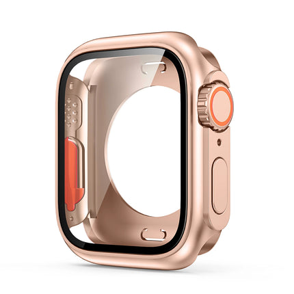 OKEYWOW Apple Watch screen protector case PC bumper for Series 9 to 4, 40mm to 45mm, with ultra-look protective design