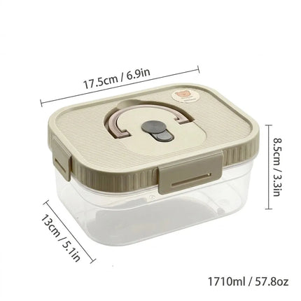 FreshSeal Stackable Food Storage Container with Handle & Lid