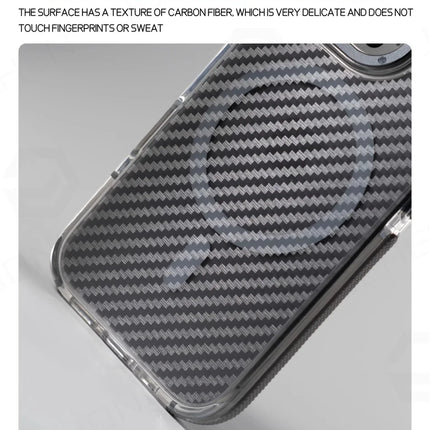 Luxury Carbon Fiber MagSafe Armor Case for iPhone Non-Slip Shockproof Cover