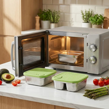 FreshSeal Stackable Stainless Steel Food Storage Container
