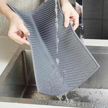Silicone Dish Drying Mat for Kitchen Sink & Tableware Drain Pad