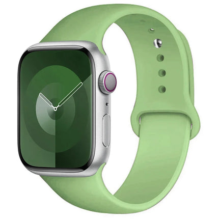 OKEYWOW Apple Watch silicone sport band for Series 9, Ultra, SE, 45mm, 44mm, 40mm, 38mm models, flexible and comfortable strap