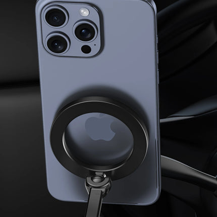 AutoGrip Dual Side Magnetic Car Phone Holder Vacuum Mount Wireless Charging 360° Rotation Stand