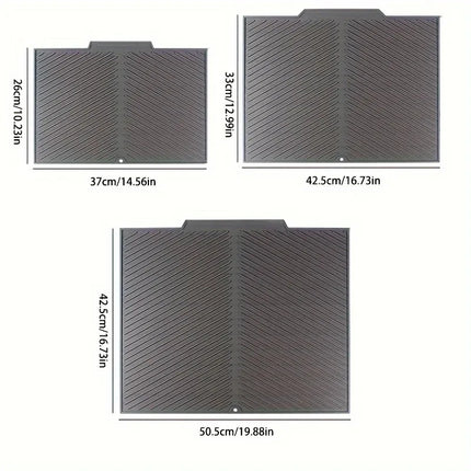 Silicone Dish Drying Mat for Kitchen Sink & Tableware Drain Pad