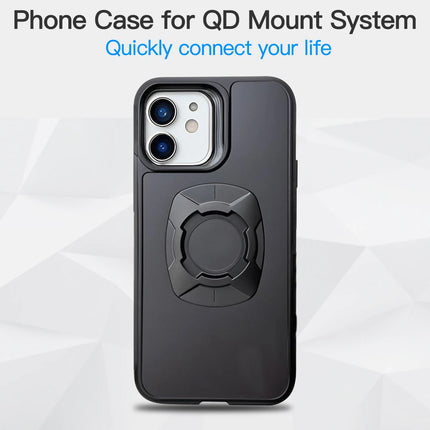 Twist Lock Motorcycle & Bicycle Phone Holder Case for iPhone Quick Mount Cover