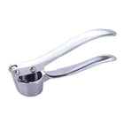 SteelGrip Garlic Press Zinc Alloy Stainless Steel Manual Anti Skid Multifunction Kitchen Crusher Tool