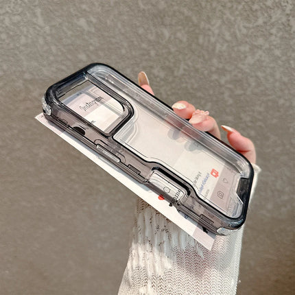 3-in-1 Transparent Armor Case for iPhone Heavy Duty Shockproof Cover
