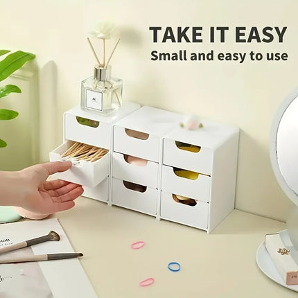 DeskNest 3Tier Organizer Drawers Office Jewelry Cosmetic Storage Box Portable Divider