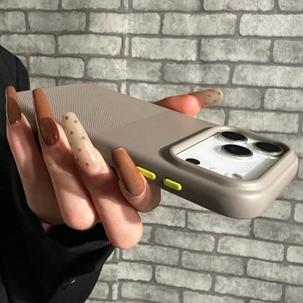Dot Matrix MagSafe Case for iPhone Color Block Anti-Slip Shockproof Cover