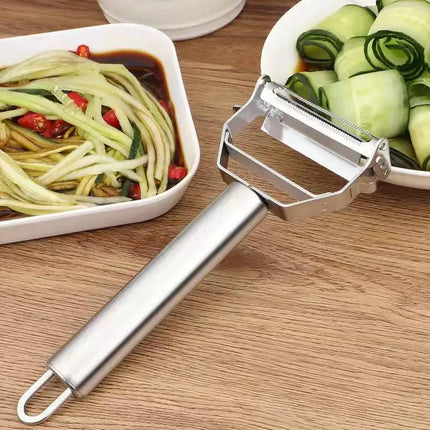 SteelEdge Dual Head Vegetable Peeler Stainless Steel Fruit Melon Kitchen Tool