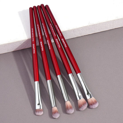 Velora Beauty 5pcs Eyeshadow Brush Set Concealer Shader Soft Bristles Makeup Tools