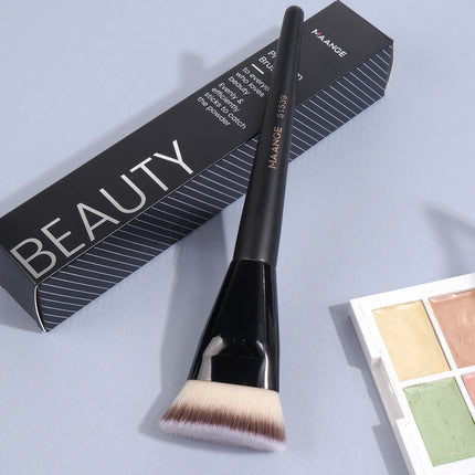 Velora Beauty Flat Head Foundation Brush with Box Powder Blush Concealer Makeup Tool