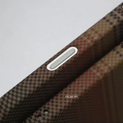 OKEYWOW MagSafe case for iPhone 16/15/14 Pro Max with carbon relief matte finish and camera lens protection, hard PC material.