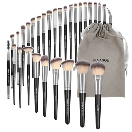 Velora Beauty 30pcs Makeup Brush Set Foundation Concealer Eyeshadow Powder Blush Blending with Bag