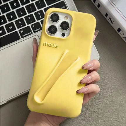 LipCase Silicone Phone Case with Lipstick Holder for iPhone
