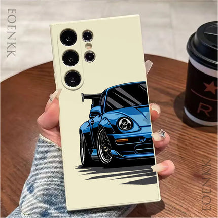 Samsung Sports Car Case S25/S24/S23/S22/S21 Ultra Note 20 Silicone Protective Cover - OKEYWOW
