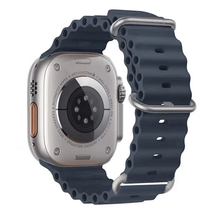 TideFlex Silicone Band for Apple Watch Ultra 2/Series 10/9/8/7/6/SE 49mm–40mm Sport Strap