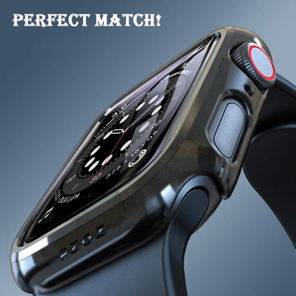 WatchGuard Glass Case for Apple Watch Ultra 2/Series 9/8/7/6/SE 41mm–49mm Screen Protector Cover