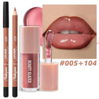 Velora Beauty 2pcs Matte Lip Set Waterproof Long Lasting Lip Liner & Lip Glaze Duo