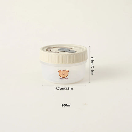 FreshNest Mini Round Food Storage Container with Lid