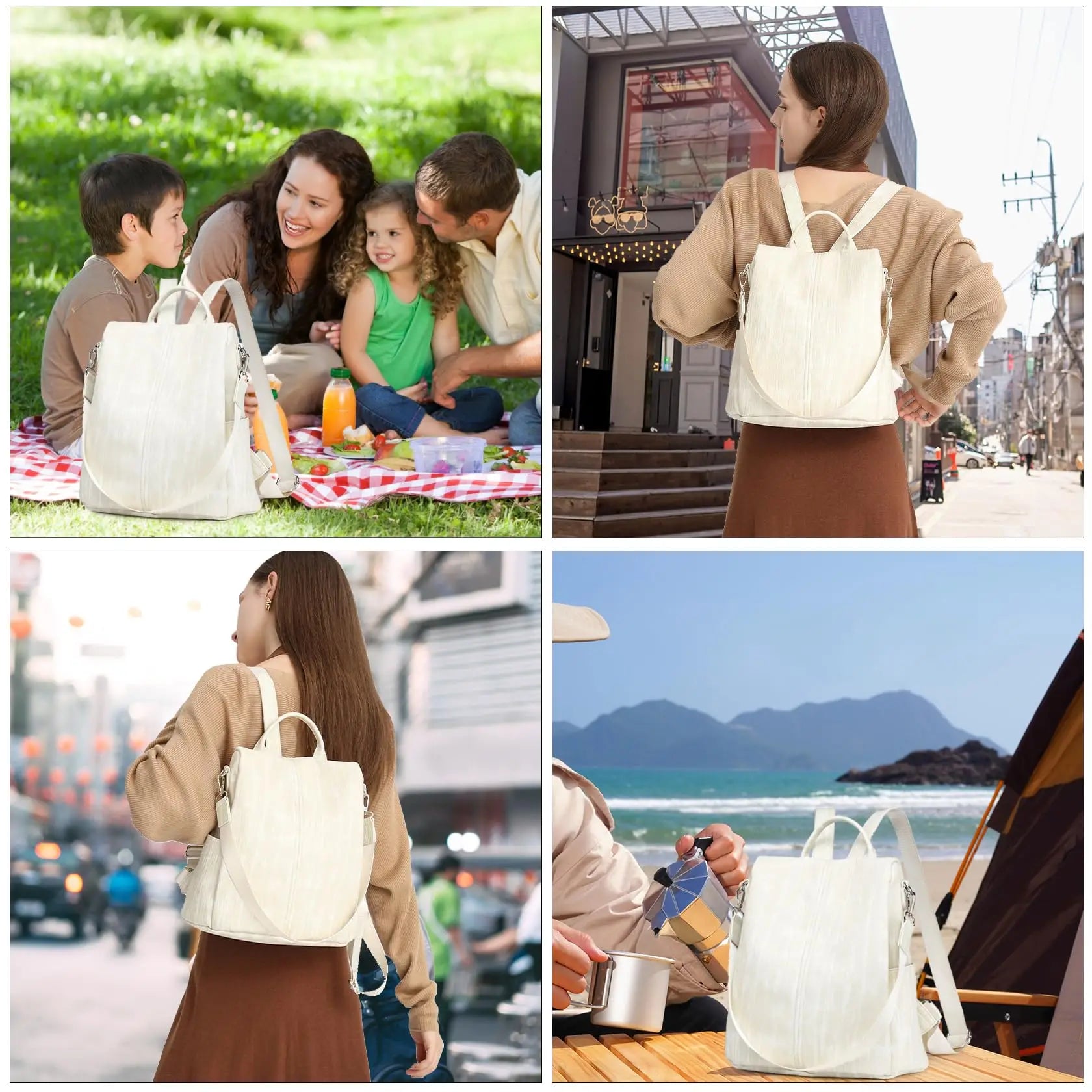 Miss Lulu Small Backpack Womens Anti Theft Nylon Rucksack Bag for Women Travel